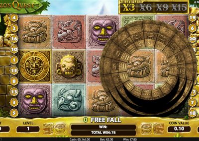 Screenshot 2: Gonzo Quest is a slot game created by Netent