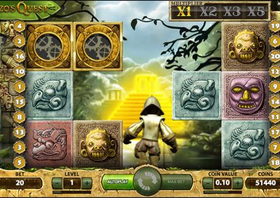 Screenshot 3: Gonzo Quest is a slot game created by Netent