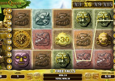 Screenshot 5: Gonzo Quest is a slot game created by Netent