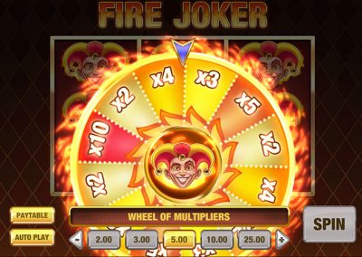 Screenshot 1: Fire Joker is a slot game created by PlaynGo