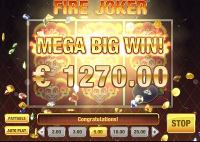 Screenshot 3: Fire Joker is a slot game created by PlaynGo
